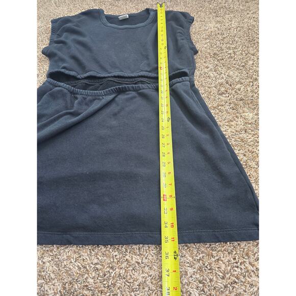 OFFLINE by Aerie Black Sweatshirt Dress XL Cotton Lounge Fit w/ Pockets Comfy - Picture 7 of 10